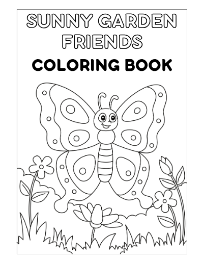 Sunny Garden Friends Coloring Book